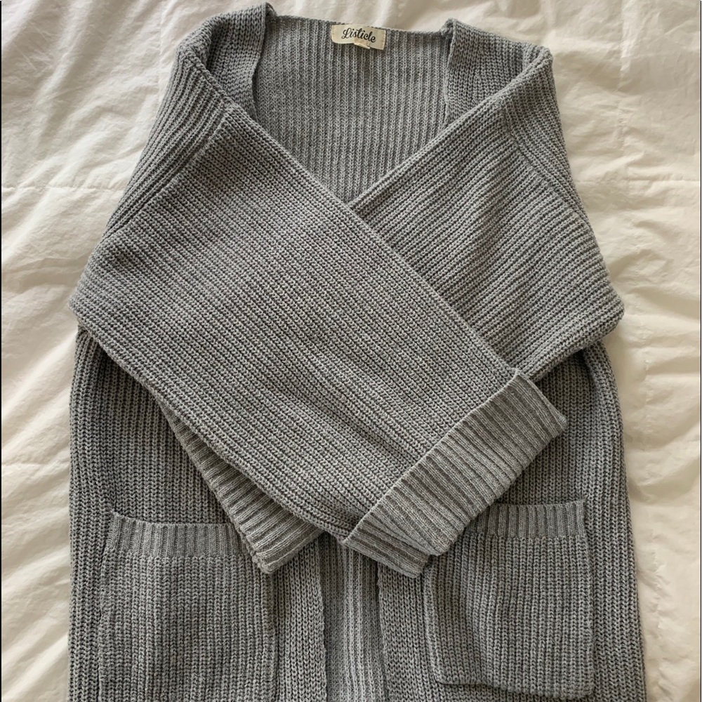 Long Grey Cardigan
